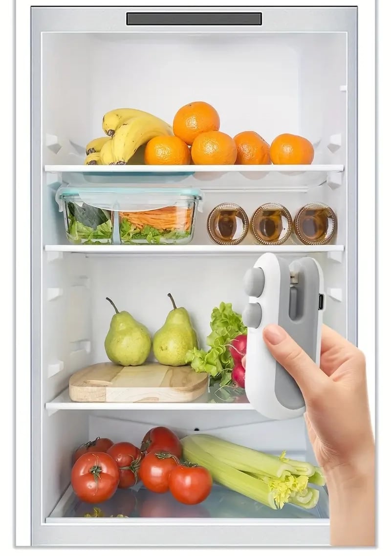 Small 2-in-1 Rechargeable Magnetic Snack Sealer Household Mini Sealing Machine