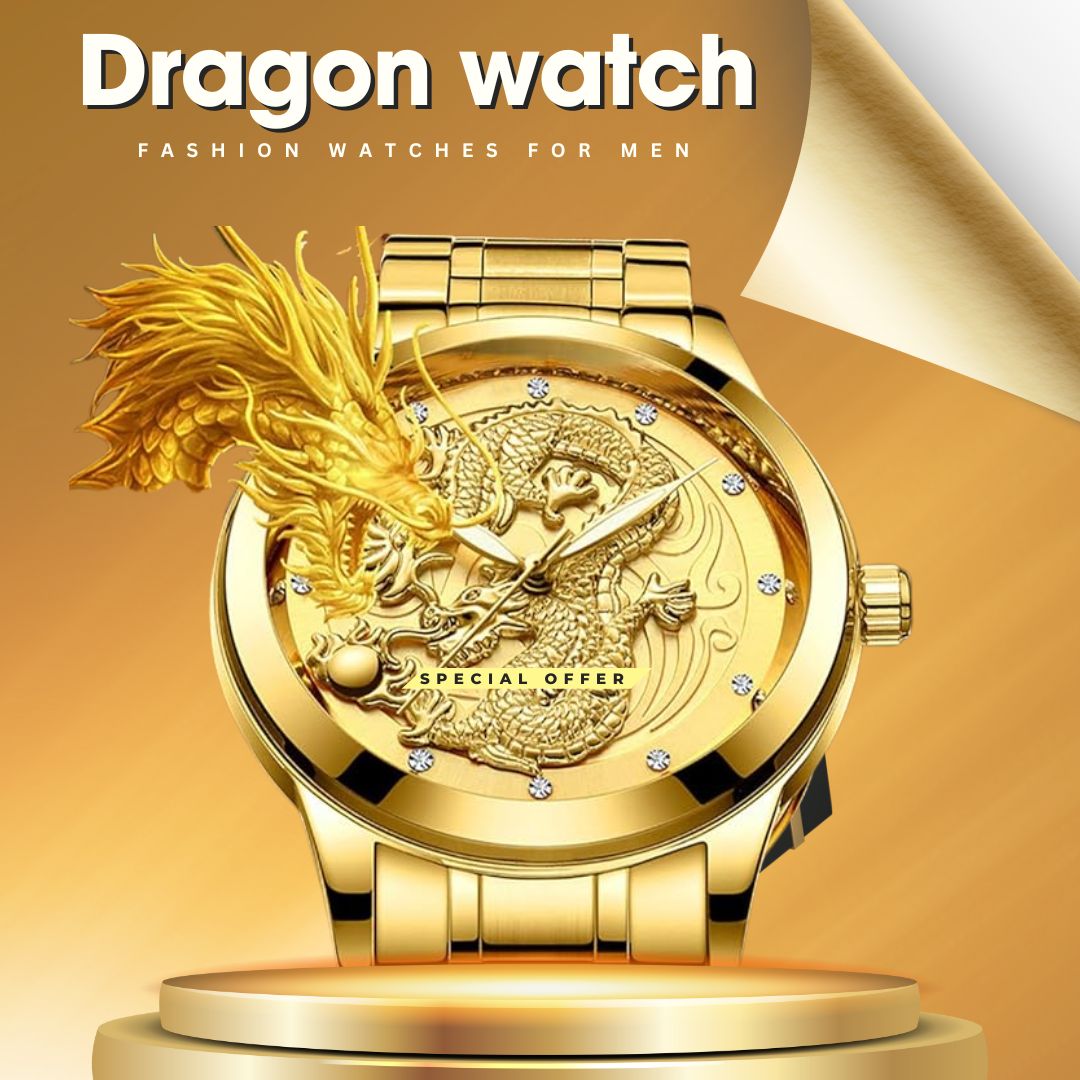 Fashion Dragon watch (Gold)